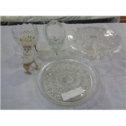 CRYSTAL SERVING PIECES AND DECOR