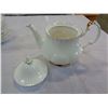 Image 2 : LARGE LOT OF VAL DOR ROYAL ALBERT CHINA, TEAPOT, CHIPPED COFFEE POT, AND CREAM AND SUGAR