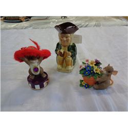 TOBY MUG AND 2 CHARMING TAILS FIGURES