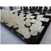 Image 3 : STONE CHESS SET AND PIECES, ONE PIECE BROKEN