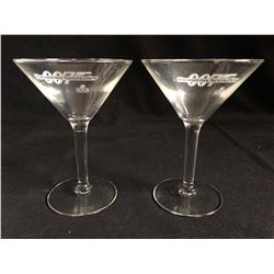 COLLECTIBLE 007 TOMORROW NEVER DIES MARTINI GLASSES