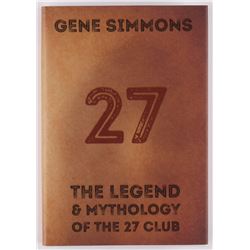 Gene Simmons Signed  27: The Legend and Mythology of the 27 Club  Hard Cover Book (Beckett COA)