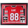 Image 1 : Patrick Kane Signed Chicago Blackhawks 35x43 Custom Framed Jersey (JSA COA)