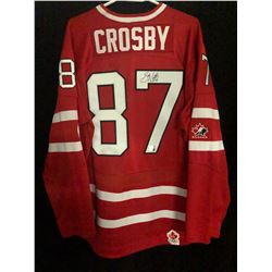 SIDNEY CROSBY SIGNED TEAM CANADA HOCKEY JERSEY (FRAMEWORTH HOLOGRAM)