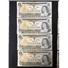 Image 1 :  1973 $1 UNCIRCULATED SEQUENTIAL CANADIAN BANK NOTES