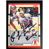 Image 1 : PAT LaFONTAINE SIGNED SCORE HOCKEY CARD