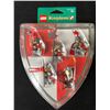 Image 1 : LEGO Kingdoms Mini Figure 5 Pack Set Red Lion Knights Battle Pack