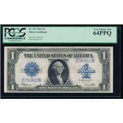 1923 $1 Silver Certificate PCGS 64PPQ
