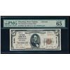Image 1 : 1929 $5 Wheeling National Bank Note PMG 65