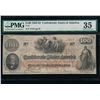 Image 1 : 1862 $100 Confederate States of America Note PMG 35