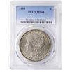 Image 1 : 1884 $1 Morgan Silver Dollar Coin PCGS MS64 Amazing Toning