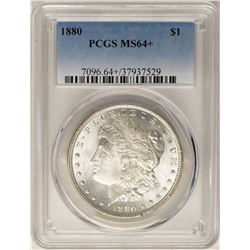 1880 $1 Morgan Silver Dollar Coin PCGS MS64+