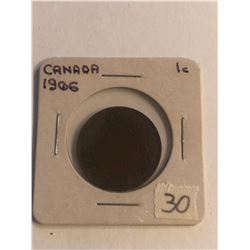 Early 1906 Canada Large Cent