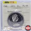 Image 1 : Canada $1 Dollar 1973 (ICCS Cert "Nickel; Cameo" PL-66)