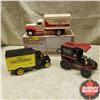 Image 1 : Truck Banks (3) : Limited Edition 1942 Chev; Limited Edition 1926 Mac; 1905 Ford Delivery Car