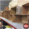 Image 2 : 19 Wooden Storage/Carry Boxes - Custom Built - Each Box Measures 25" x 15" x 12"