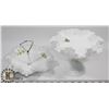 Image 1 : 2 FENTON MILK GLASS CANDY DISHES: