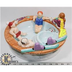 CERAMIC HOT TUB CHIP & DIP TRAY