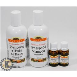 BAG OF TEA TREE OIL AND SHAMPOO