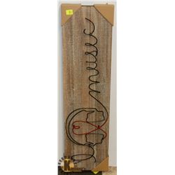 I HEART MUSIC WALL ART