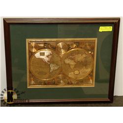 NEW AND ACCURATE MAP OF THE WORLD