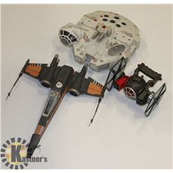 FLAT OF VINTAGE STAR WARS TOYS.