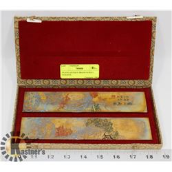 HEAVE ANTIQUE BRASS SCROLL WEIGHTS