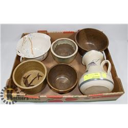 FLAT OF ESTATE POTTERY