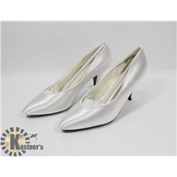 SATIN PARTY ANGIE WHITE 7.5