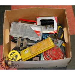 BOX OF ASSORTED ESTATE TOOLS