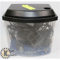 BETTA TANK WITH FILTER, HEATER AND AIR PUMP