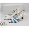 Image 1 : HELENA SHOES WHITE AND BLUE SZ 7.5