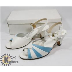 HELENA SHOES WHITE AND BLUE SZ 8.5