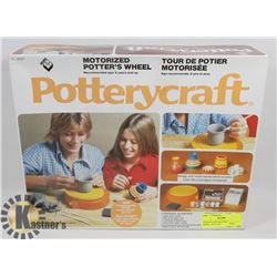 VINTAGE POTTERYCRAFT POTTERS WHEEL, NO CLAY