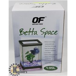 NEW BETTA SPACE TANK WITH LED LIGHT 4.95L