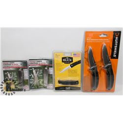 FLAT OF VARIOUS POCKET KNIVES