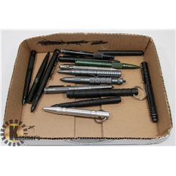 FLAT OF TACTICAL PENS AND PUNCHES