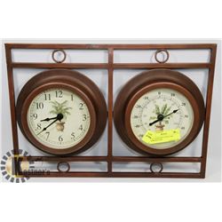 WALL HANGING CLOCK AND TEMPERATURE