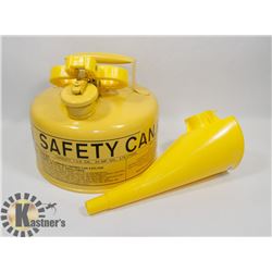 LOT OF 1 GAL METAL DIESEL CAN AND SPILL KIT.