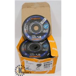 LOT OF 4.5" CUT OFF AND FLAPPER DISCS.