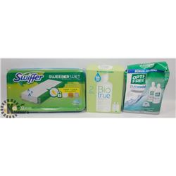 FLAT OF SWIFFER WET REFILLS AND MORE