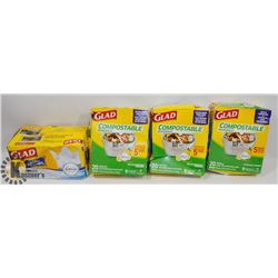 BAG OF GLAD GARBAGE BAGS