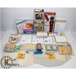 FLAT OF CRAFT ITEMS 2 LEWIS ETCH