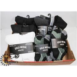 FLAT OF ASSORTED 30 PAIRS NEW MENS SOCKS