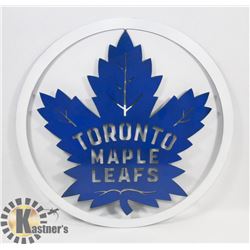 18" TORONTO LEAFS METAL ART.