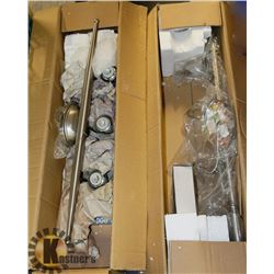 LOT OF 2 - 4 BULB TRACK LIGHTS