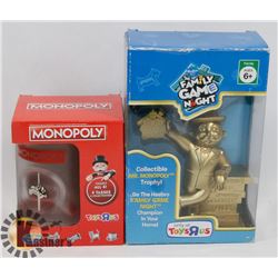 SET OF 2 HASBRO MONOPOLY ITEMS