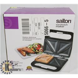 NEW SALTON SANDWICH MAKER