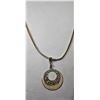22)  FLAT 22" GOLD TONE HERRING BONE CHAIN