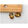 12)  LOT OF 2 YELLOW ZIRCON GEMSTONES